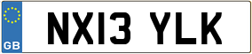 Trailer License Plate